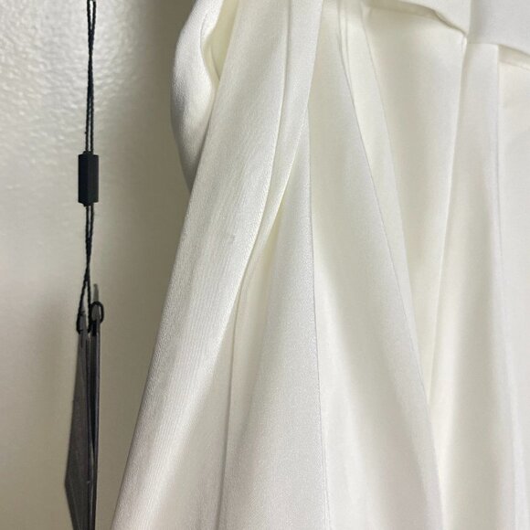 MAC DUGGAL Illusion Belted Jumpsuit in White Size US 4 NWT - Picture 10 of 12